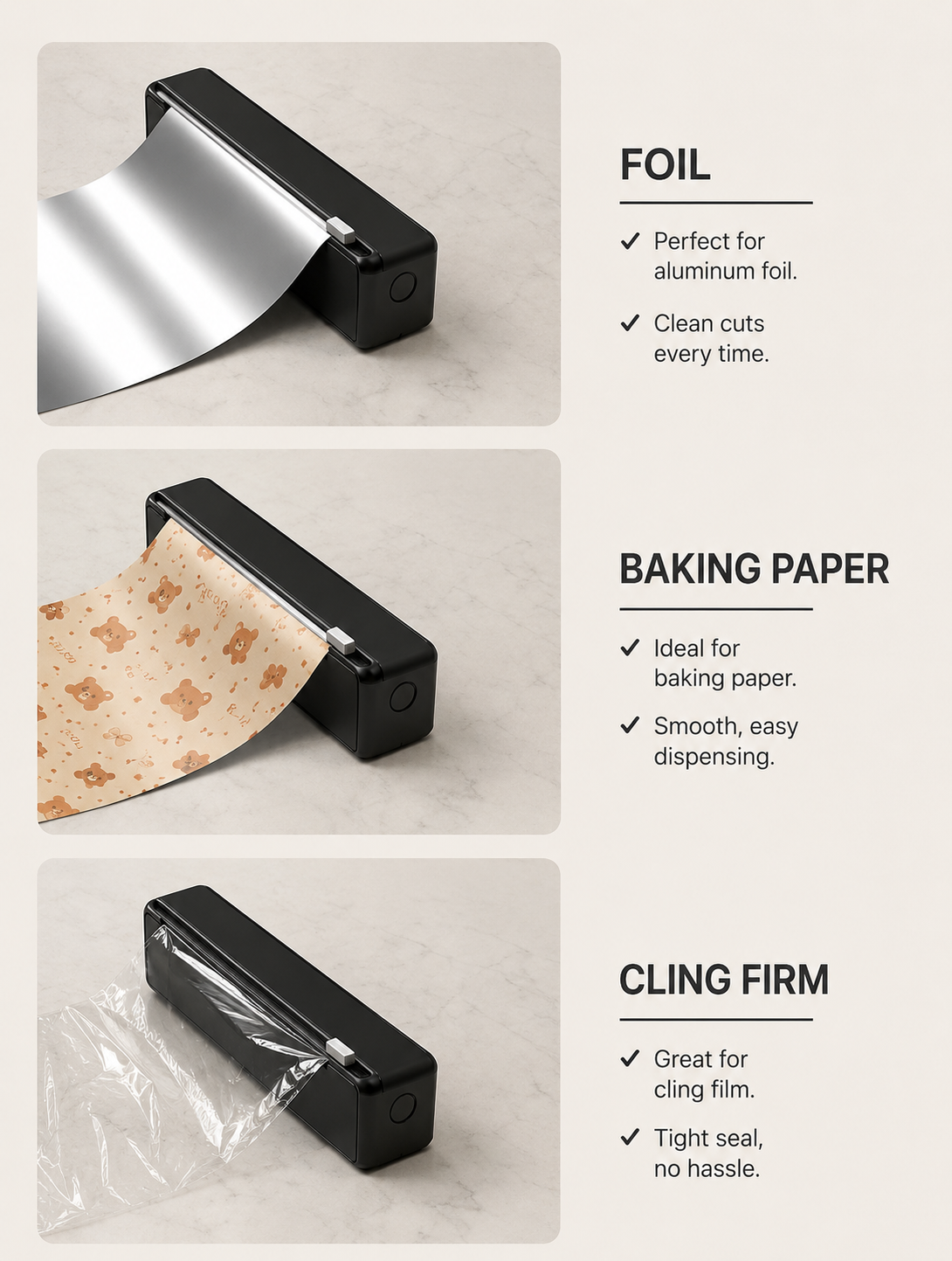 Multi-Purpose Kitchen Wrap Dispenser